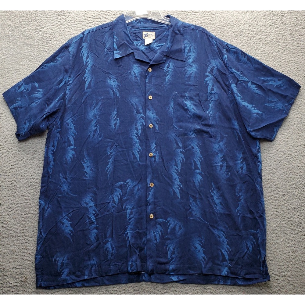 Cherokee Waikiki Wear Hawaiian Shirt Mens 2XL Multi Aloha Rayon Short Sleeve